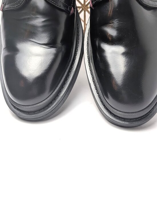 Ted Baker London Elvan Black Leather Crossover Strap Dress Shoes Men\'s 12 NWOB main image 7